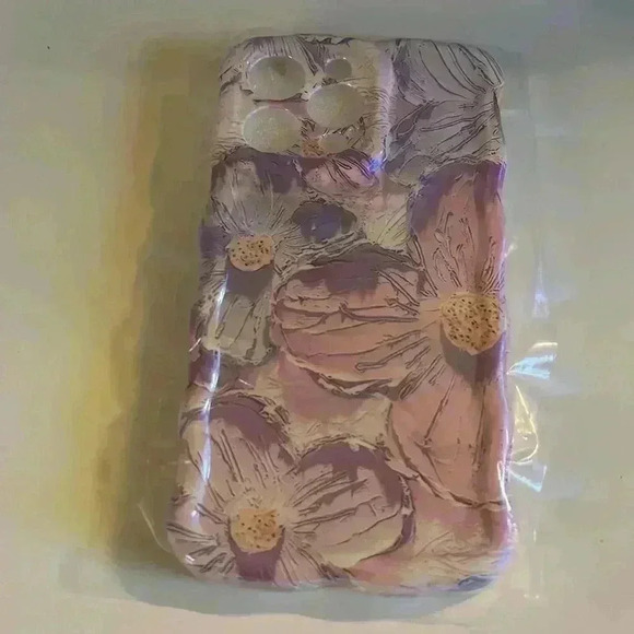 Flower Painting TPU iPhone14Promax Case - Picture 4 of 6